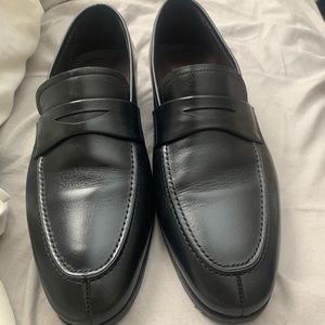 Black Mezlan Penny Loafers 8.5 US 7.5 UK